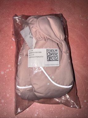 H&M Kids' Pink Winter Mittens 2 3 4 yo